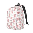 thumbnail image 2 of Balery Hello Rabbit Vintage Canvas Backpack for Men and Women - Large Capacity, Durable Travel Laptop Bag for School, Work, Hiking, and Outdoor Activities, 2 of 7