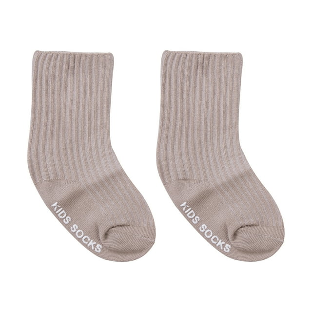 xiaxaixu Boy Girl Knit Socks Solid Color Letter Ankle Length Breathable Socks