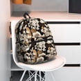 thumbnail image 6 of Haiem Retro Hydrangeas Lightweight Backpack for School, Classic Basic Water Resistant Casual Daypack for Travel with Bottle Side Pockets, 6 of 7