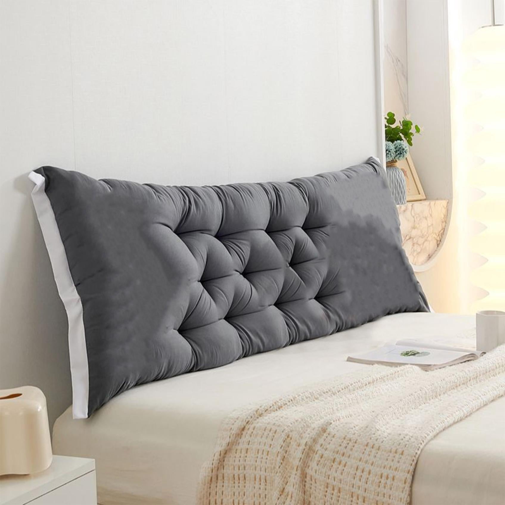 Clearance! Headboard Pillow Upholstered Wall Mounted Headboard Dorm Bed Large Bolster Headboard Positioning Support Reading Pillow Cushion 20"x47" B