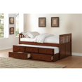 thumbnail image 2 of Pemberly Row 2-Drawers Wood Twin over Twin Trundle Bed in Dark Cherry, 2 of 9