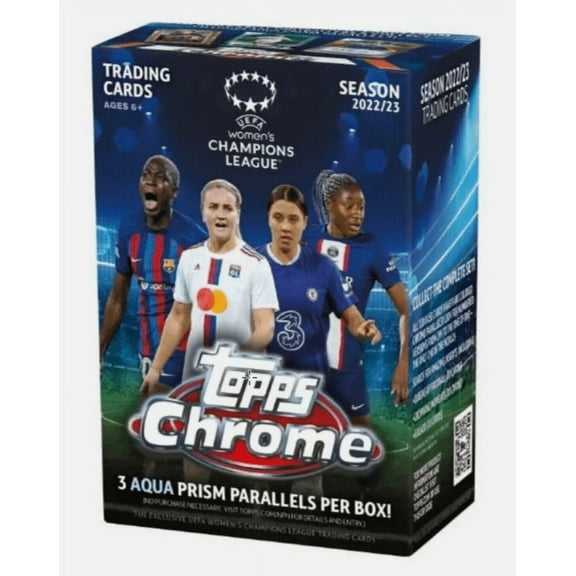 2022-23 Topps Chrome UEFA Women’s Champions League Soccer Blaster Box