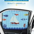 thumbnail image 2 of Magnetic Car Sun Shade Curtain for Side Window Baby Kids Children Sunshade Protector Protects from Sun Glare Heat Blocks UV Rays Glare Car Interior Sun Blocker Blind, 2 of 7