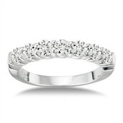 1 Carat Diamond 14kt White Gold Anniversary Ring