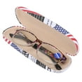 thumbnail image 3 of Gafas de lectura de moda con patrón púrpura, gafas para presbicia simples unisex para ancianos+150, 3 of 8