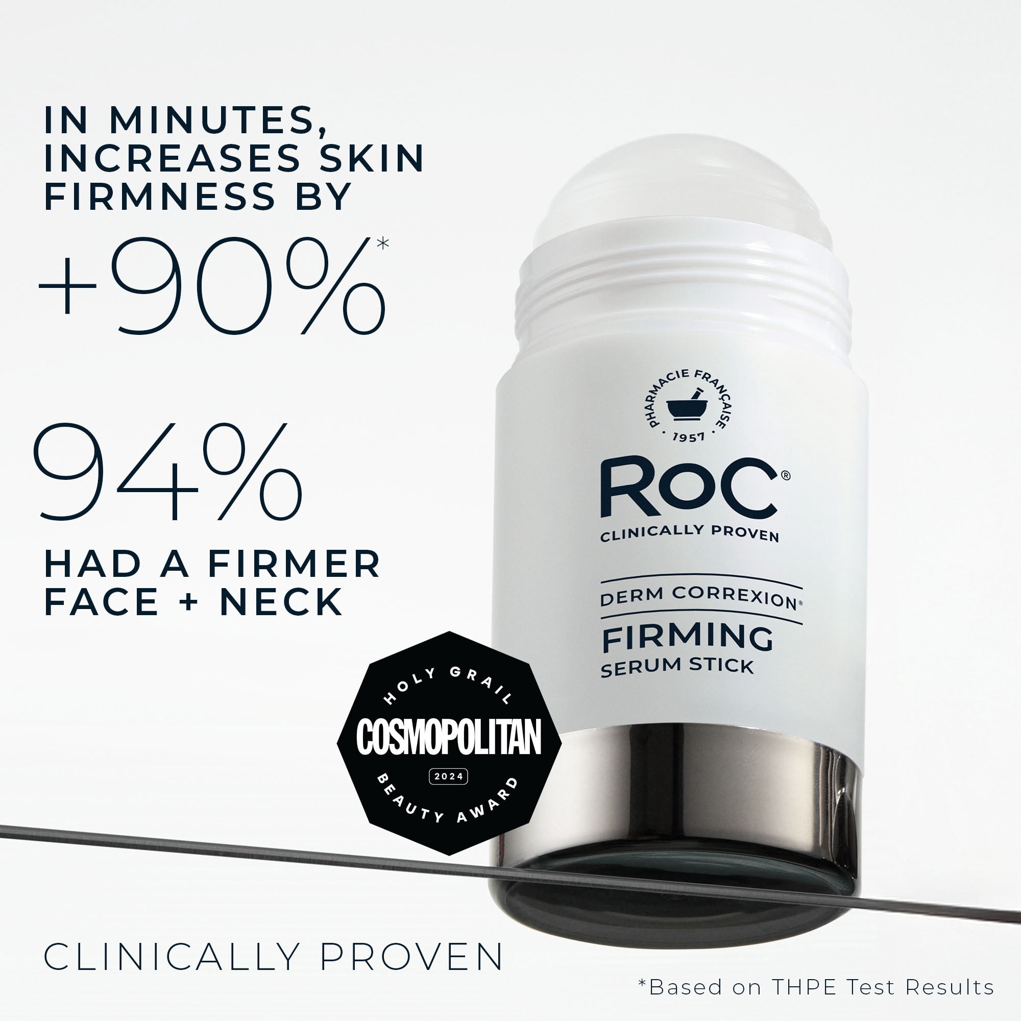 RoC Derm Correxion Firming Retinol Serum Stick with THPE + Antioxidants, Lift & Tighten for Face & Neck, Fragrance-Free, 1 oz