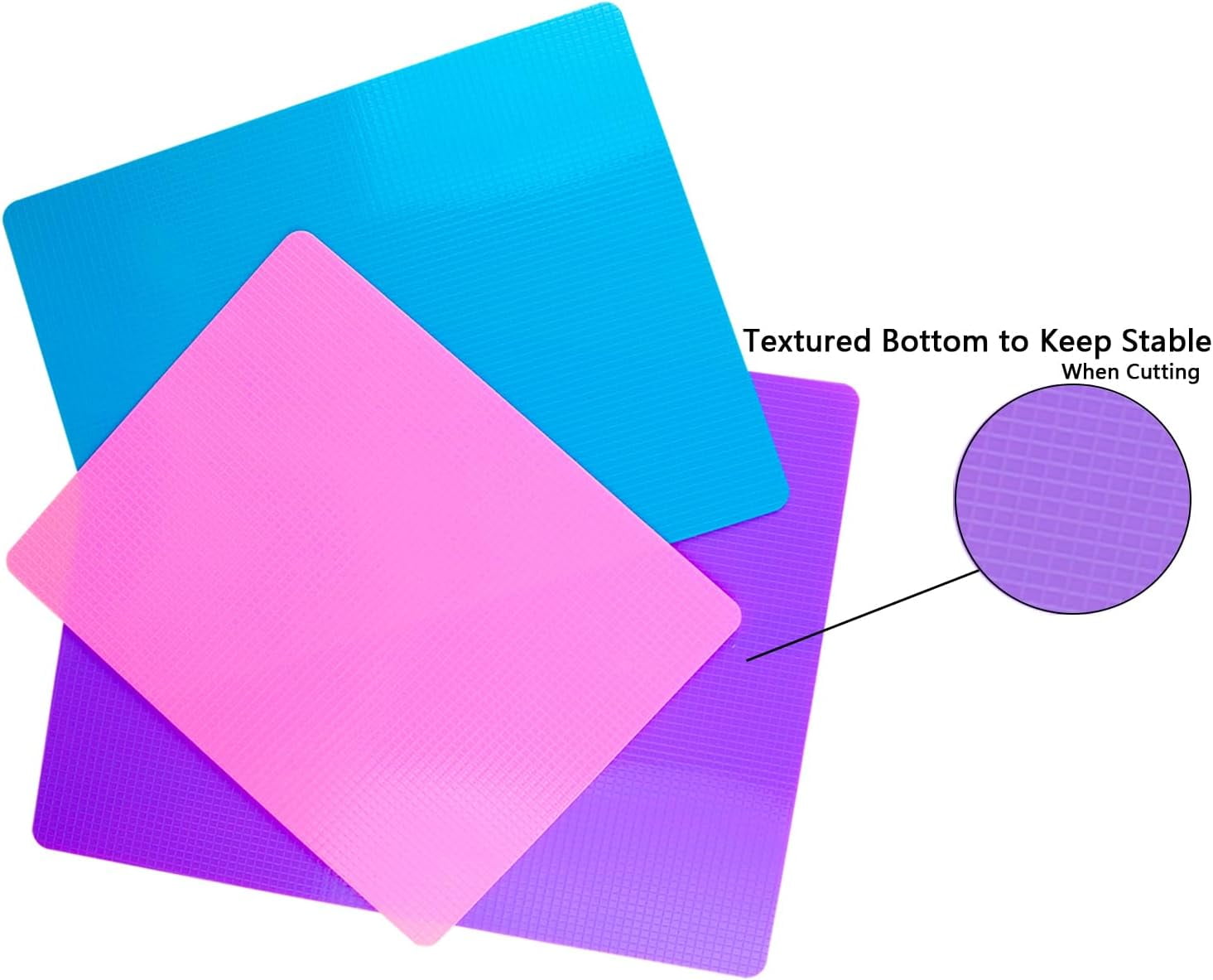 MKEUDQ-8 Pieces Flexible Cutting Board mats, Plastic Cutting Boards for Kitchen Cooking, Cutting board sheets for Meat and Vegetables, Dishwasher Safe