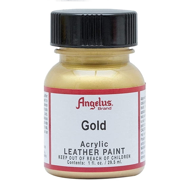 Pintura acrílica para cuero Angelus Oro 1oz
