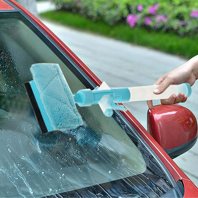 JeashCHAT Car Window Cleaner - Windshield Cleaner, Auto Window Cleaner,  Windshield Cleaning Tool Set, Window Cleanser with Detachable Handle  Pivoting Head Microfiber Cloths Cleaning Brush 
