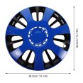 thumbnail image 2 of Raindrops Car Wheel Hub Center Caps Multi Color Universal Fit Protective Rim Covers, 2 of 6