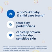 Johnson's Sensitive Care Baby Wash & Shampoo, Light Scent, 13.6 fl. oz
