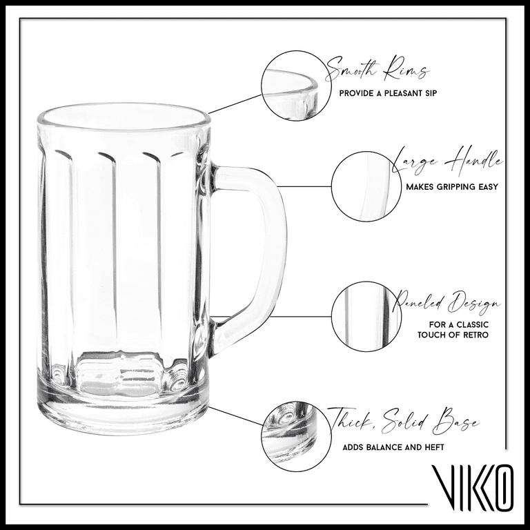 Heavy glass deals mugs