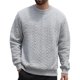 thumbnail image 2 of pstuiky camisa de manga larga para hombre, Blusa/camiseta informal y moderna de color liso con cuello redondo y manga larga para hombre camisetas de hombre s, 2 of 9