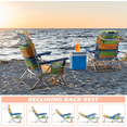 thumbnail image 5 of BOSSIN Backpack Beach Chairs for Adults,Portable Folding Camping Chair with Cup Holder & Towel Rack, 5 of 7