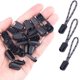 thumbnail image 3 of Paquete de 50 lengüetas para tirar de la cremallera, puntas de los extremos del cordón, clips para los extremos del cordón, bloqueo del cordón para mochila Paracord, cordón rápido sin atar, triatlón,, 3 of 5