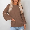 thumbnail image 2 of Jersey de manga larga para mujer,Camiseta de manga larga para mujer Top de manga larga para mujer Jersey de cuello redondo Top Rendimiento inigualable, 2 of 6