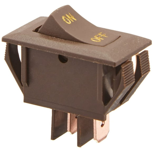 RV Designer Collection S273 Brown 10 Amp Rocker Switch