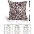thumbnail image 5 of Dark Brown and White Pillow Covers 18x18 Inch Set of 2 Modern Leopard Print Outdoor Decorative Throw Pillows Animal Spots Rustic Farmhouse Pillowcases Cotton Linen Cushion Covers for Couch Home Decor, 5 of 6