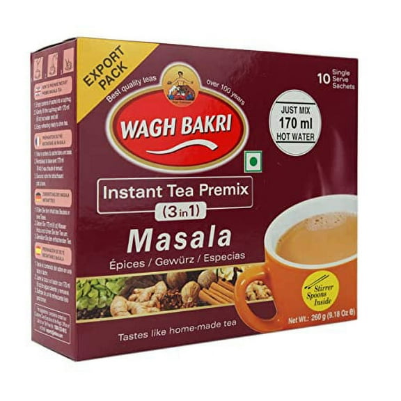 Great Bazaar Wagh Bakri Instant Masala Chai Tea, 260 Gram