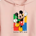 thumbnail image 3 of Disney - Total 90s Kid  - Juniors Cropped Pullover Hoodie, 3 of 5