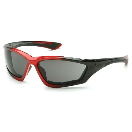 Black/Red Padded Frame/Gray Anti-Fog Lens