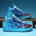 thumbnail image 2 of Basketball Shoes for Womens Colorful Volleyball Fashion High Top Breathable Lightweight Grip Indoor Outdoor Sport Sneakers, 2 of 6