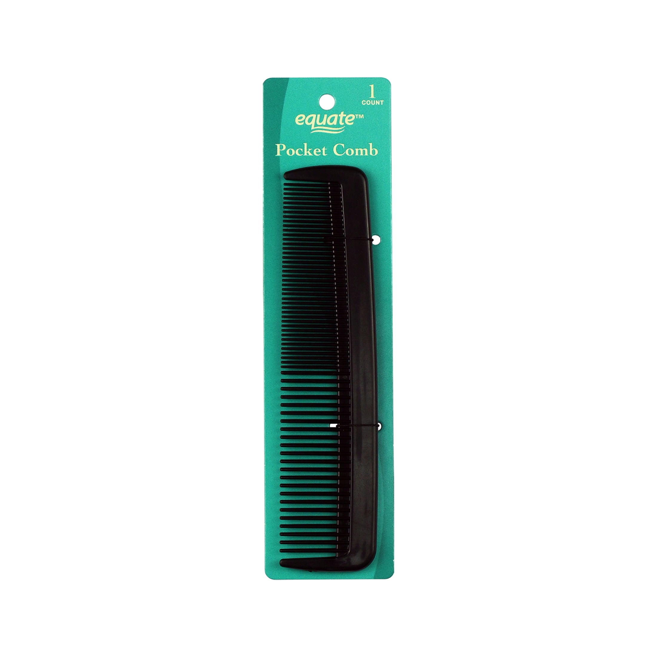 Pocket Comb for Everyday Use on Short Hair, Black
