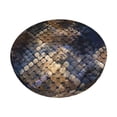 thumbnail image 2 of Xecao's Watercolor Snake Skin Print Stool Covers offer stylish, washable protection for PU round bar stools, perfect for home or commercial use., 2 of 7