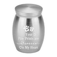 thumbnail image 5 of Huanledash Metal Pet Urn Your Paw Prints Are Forever on My Heart Thread Lid Small Dog Cat Hair Bone Ash Container Memorial Keepsake Cremation Box, 5 of 8