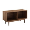 thumbnail image 4 of Crosley Furniture Liam Medium Record Storage Console Cabinet Walnut, 4 of 9