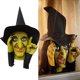 thumbnail image 1 of Sombrero de Bruja Espeluznante Adornos de Fiesta de Halloween Aterradores Versátiles y Duraderos Perfectos para Bromas y Decoración, 1 of 8