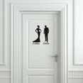 thumbnail image 2 of 2 uds hombre mujer baño cuarto de baño polvo habitación 1 WC calcomanía decoración del baño arte pared hogar niños dormitorio sala de estar Oficina decoración pegatinas Sailing Electrónica, 2 of 5
