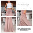 thumbnail image 3 of Pantalones de pierna ancha para mujer, pantalones de moda informales de cintura alta para el trabajo, citas en la calle, compras, 3 of 8