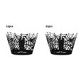 thumbnail image 2 of Wosthever Envoltorio para cupcakes de Halloween, 12 Uds., taza para hornear, envoltorio de papel calado para pastel, Castillo de telaraña de , Type1 NO1, 2 of 6