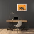 thumbnail image 3 of Craig, Casey 14x12 White Modern Wood Framed Museum Art Print Titled - Rhino with Summer Sky, 3 of 4