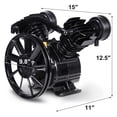 thumbnail image 2 of Gymax 3HP 2 Piston V Style Twin Cylinder Air Compressor Pump Motor Head Air Tool, 2 of 6
