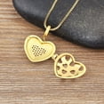 thumbnail image 5 of Round Heart Shape Virgin Mary Pendant 14K Yellow Gold Zircon Women Openable Put Pictures Religious Pray Necklace Jewelry Mom's Gift, 5 of 6