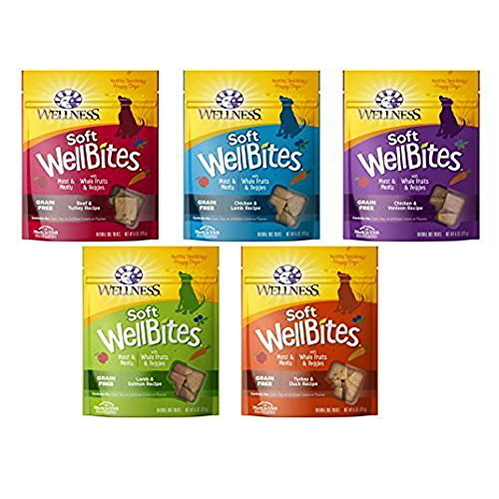 Wellness Wellbites Soft Chewy Variety Pack 5 flavors 6 ounce bags Walmart