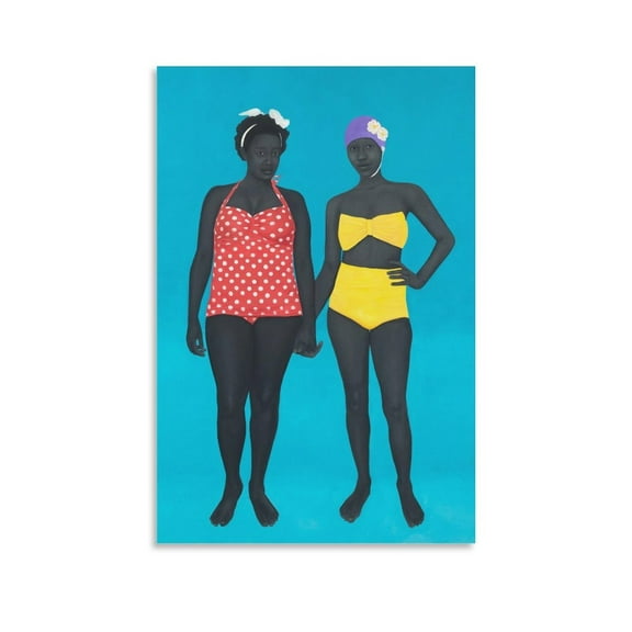Amy Sherald-The Bathers Artworks Picture Print Poster Wall Art Painting Canvas Gift Decor Home Posters Decorative 24x36inch(60x90cm)