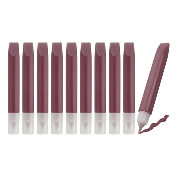10 Pack Suncatcher Paint Pens, Wine Red Sun Catcher Paint Pens 10ML Each Stained Glass Paint Window Art Kit for Painting Glass Pigment Crafts