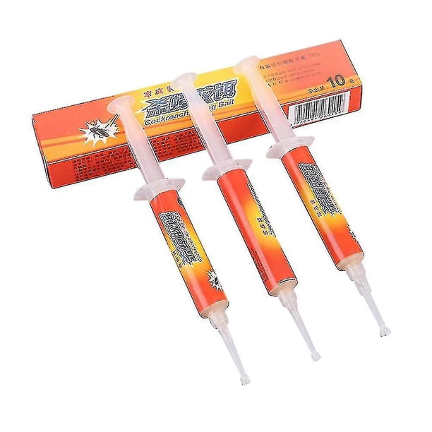 3 uds cebo de Gel para matar cucarachas, Gel para matar cucarachas, 10g, Gel profesional para Control de cucarachas