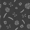 thumbnail image 1 of Ahgly Company Machine Washable Indoor Square Transitional Charcoal Black Area Rugs, 8' Square, 1 of 7
