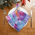 thumbnail image 2 of BZSMCE Satin Native Fab Cotton Dinner Napkin Colorful Cocktails with Ice Cubes Reusable, 2 of 8