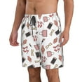 thumbnail image 2 of Adobk Fashion Print Men's Swim Trunks Hawaiian Bathing Suit Swimsuits Beach Shorts with Pockets-3X-Large, 2 of 6