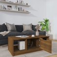 thumbnail image 5 of vidaXL Coffee Table Brown Oak 102x50x36 cm Engineered Wood, 5 of 5