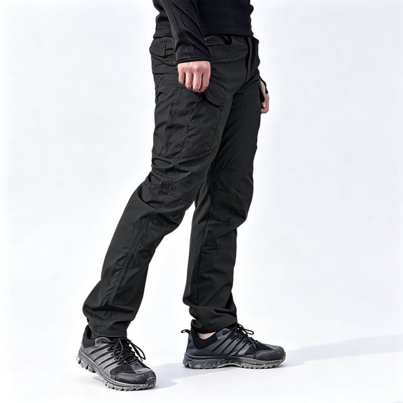 Men Cargo Pants Stretch Durable 6 Storage Regular Fit Outdoor Hiking Work Pants S-XXL