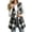 Black, variant on QIYAGBSA Plaid Vest for Women Open Front Notch Lapel Sleeveless Mid Length Cardigan Outerwear with Side Pockets Fall Casual Lightweight Layer