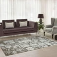 thumbnail image 1 of Ladole Rugs Contemporary Abstract Microfiber Shaggy Area Rug Cream- Beige, 3x10 (2'7" x 9'10", 80cm x 300cm), 1 of 4