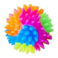 thumbnail image 4 of (6 pack) Multicolor Light-Up Spikey Ball, by Way To Celebrate, 4 of 7