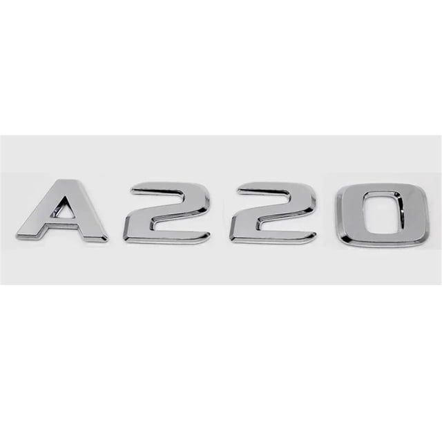 ZWP Car Rear Trunk Sticker Emblem ABS Tail Number Badge Decal Compatible With Mercedes Benz A63 A200 A220 A250 A260